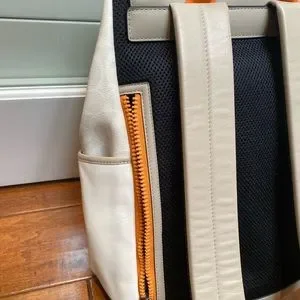 Coach | Bags | Coach Backpack Cream White Signature Orange  display picture 1